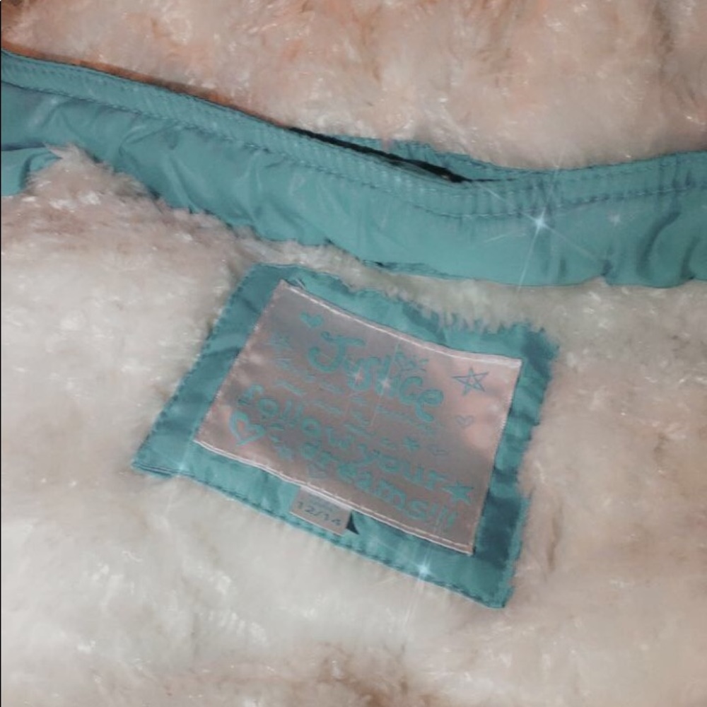 Turquoise justice jacket